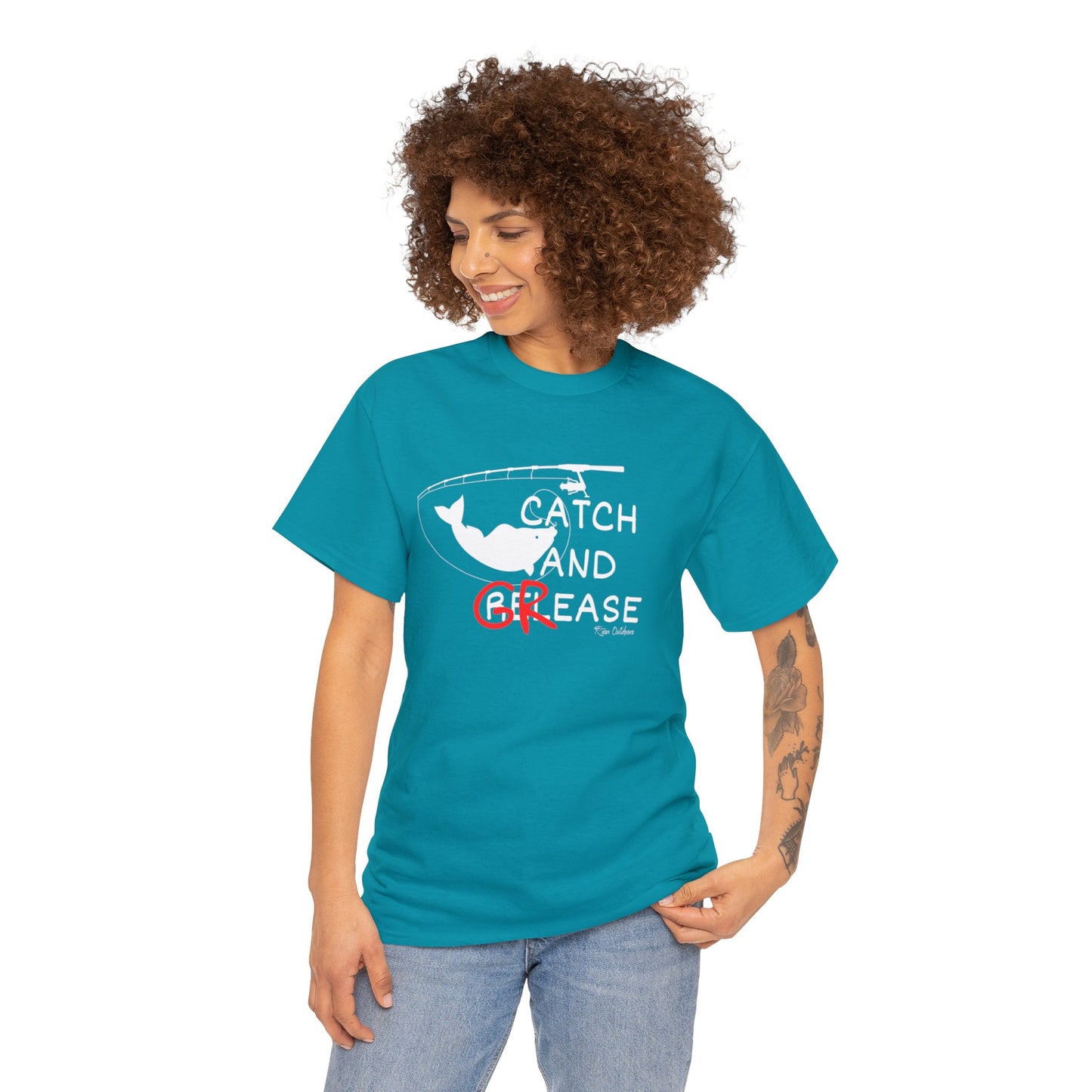 Catch and Grease Unisex Heavy Cotton Tee