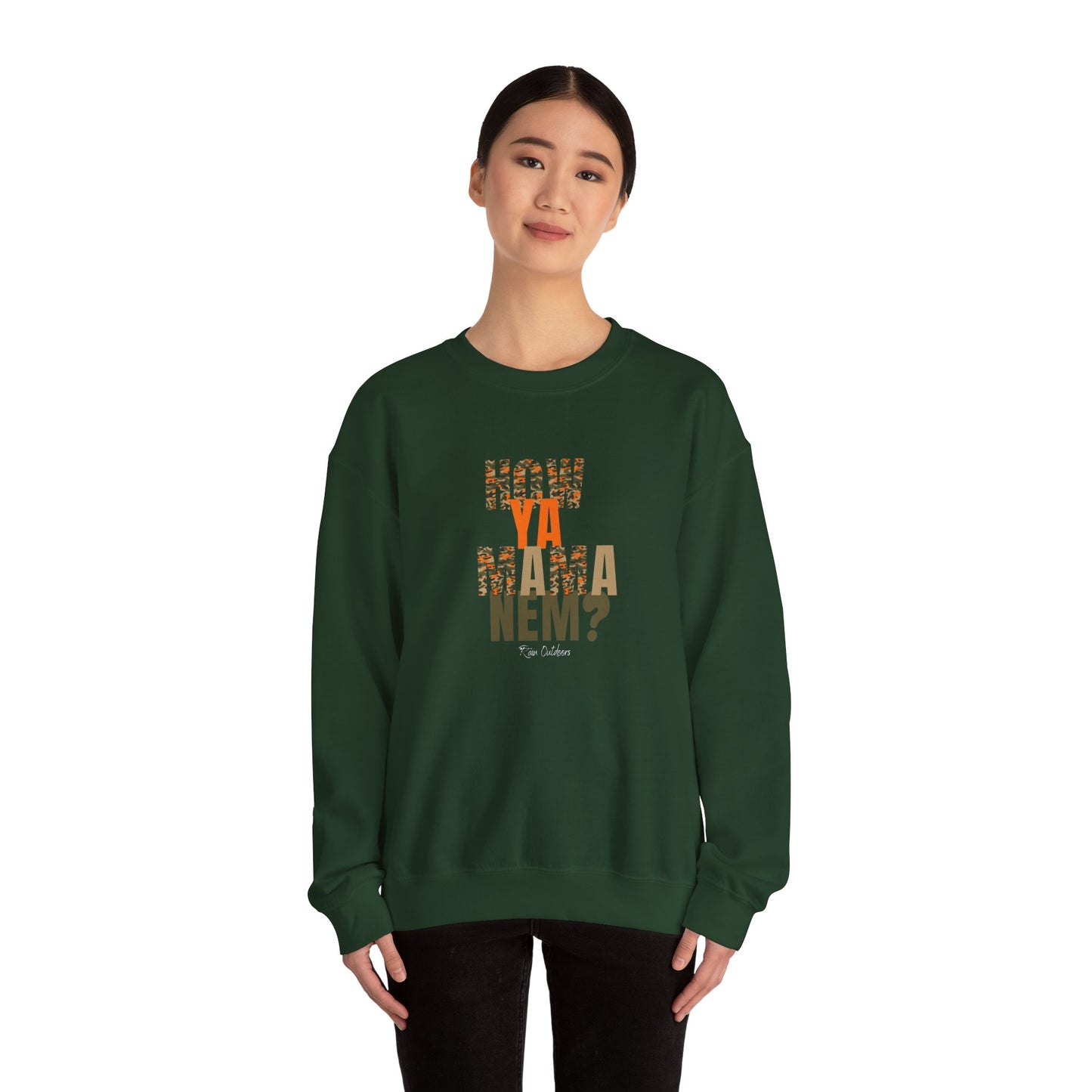 How ya mama nem? Unisex Heavy Blend™ Crewneck Sweatshirt