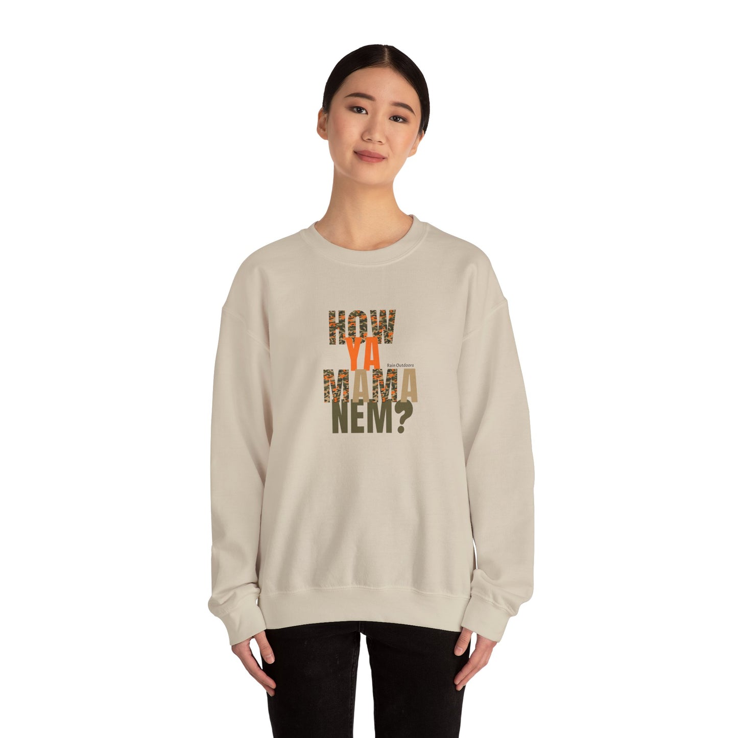 How ya mama nem? Unisex Heavy Blend™ Crewneck Sweatshirt